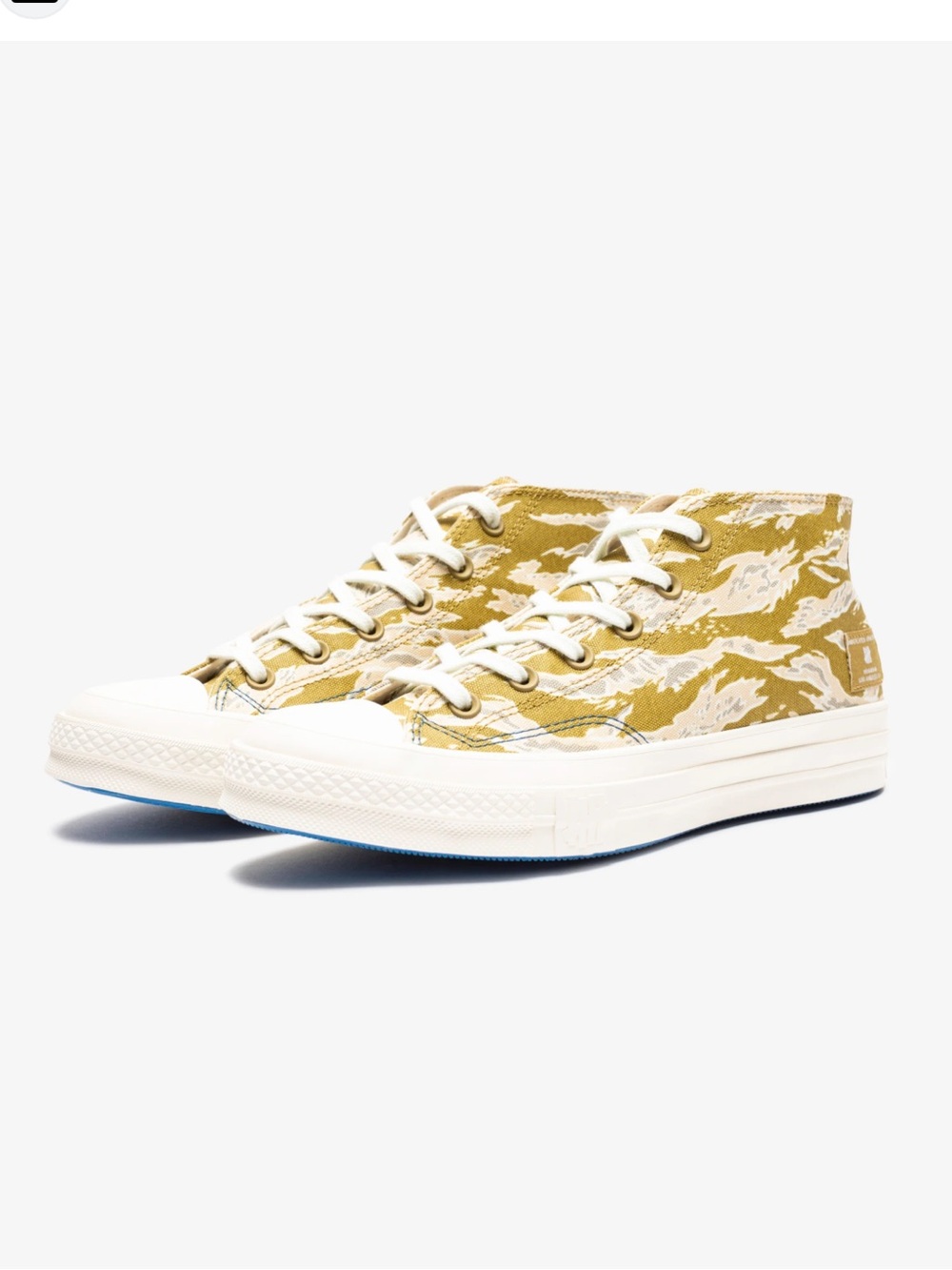 Converse Chuck 70 Undefeated Collab Mid Amber-Green Camo with Cream Accents